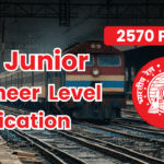 RRB JE Recruitment 2025: Apply Online - Junior Engineer Posts