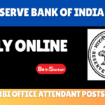 Reserve Bank of India Office Attendant