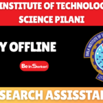 Research Assistant Recruitment 2026 for 1 Research Assistant post Birla Institute of Technology and Science Pilani