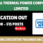 Engineering Executive Trainees Recruitment 2026 NTPC