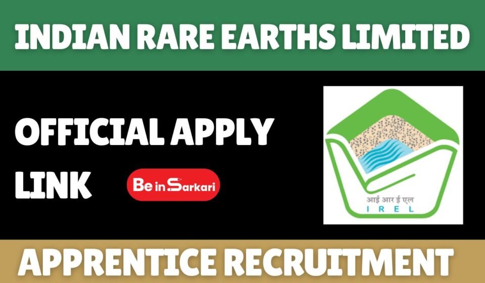 IREL Apprentice Recruitment 2026