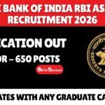 Reserve Bank of India RBI Assistant Recruitment 2026