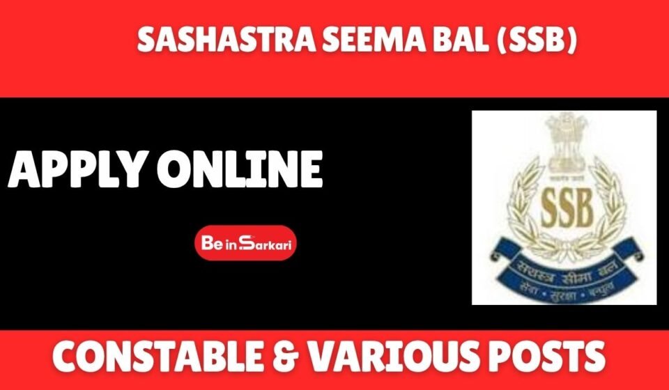SSB Constable Recruitment 2026