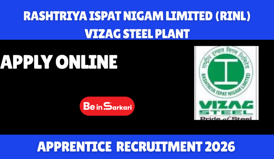 Vizag Steel Plant Apprentice Jobs 2026