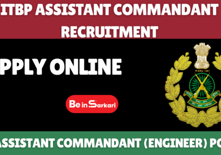 ITBP Assistant Commandant Recruitment