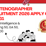 SSC Stenographer Recruitment 2026 Apply Online for 731