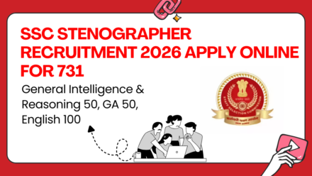 SSC Stenographer Recruitment 2026 Apply Online for 731