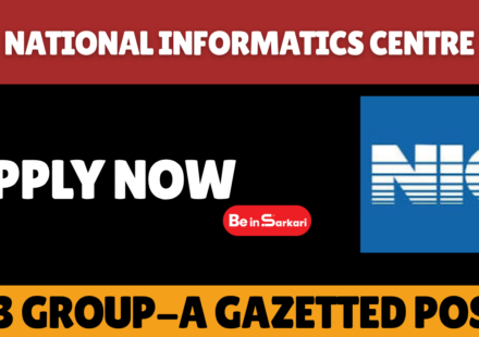 National Informatics Centre Scientist B