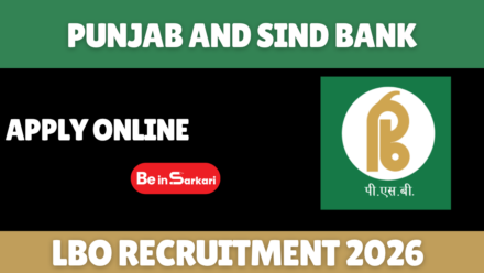 Punjab and Sind Bank LBO Recruitment 2026