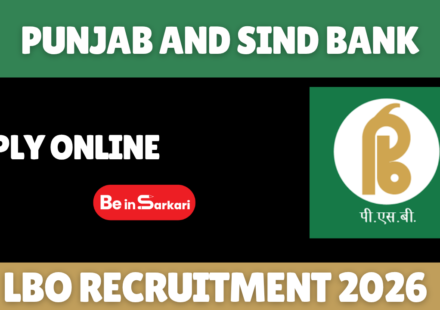 Punjab and Sind Bank LBO Recruitment 2026