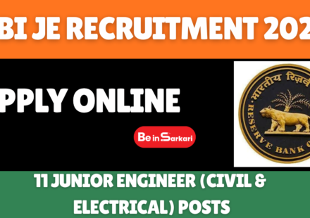 RBI JE Recruitment 2026