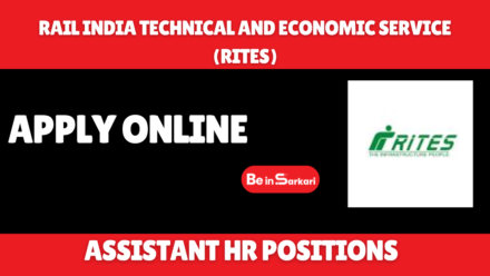 RITES Assistant HR 2026