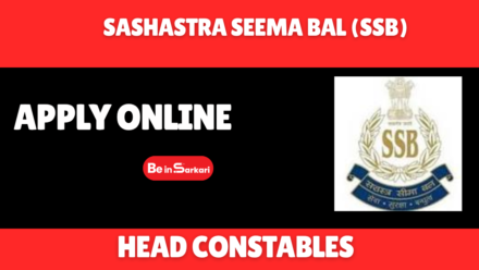 SSB Head Constable Recruitment 2026