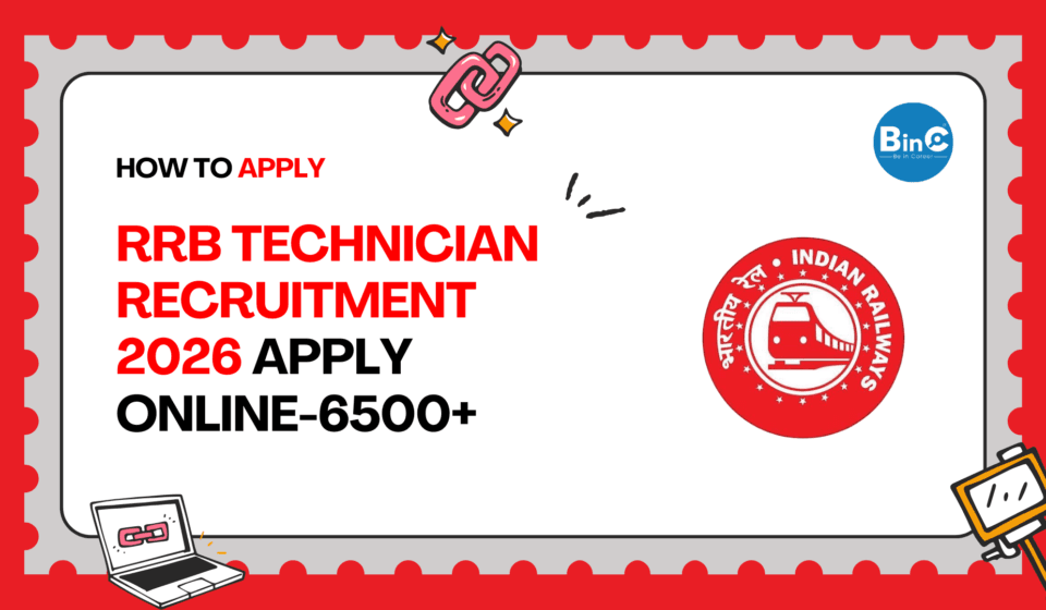 RRB Technician Recruitment 2026 Apply Online for 6565 Technician Grade I Signal and Grade III Posts