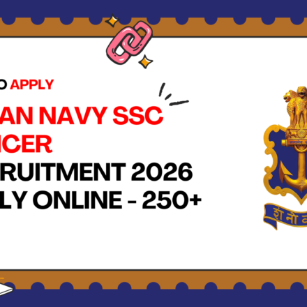 Indian Navy SSC Officer Recruitment 2026 Apply Online Indian Navy SSC Officer Recruitment 2026 Apply Online for 275 Officer Posts Jun 2027 AT 27 Course
