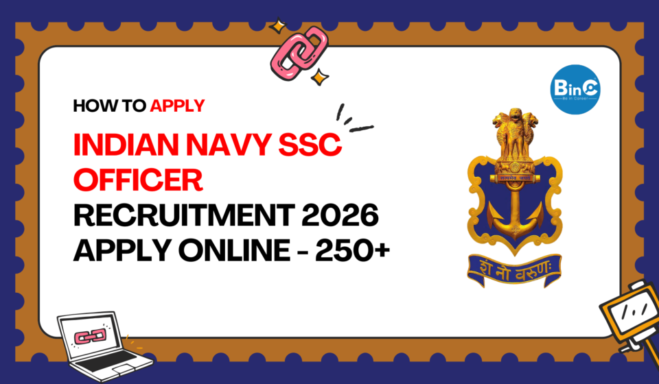 Indian Navy SSC Officer Recruitment 2026 Apply Online for 275 Officer Posts Jun 2027 AT 27 Course