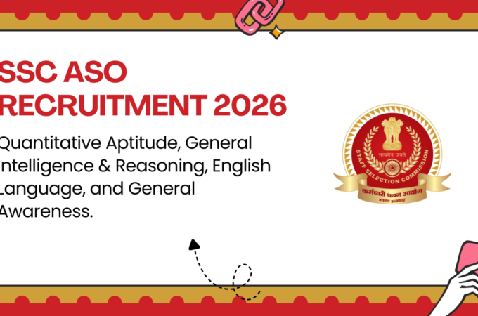 SSC ASO Recruitment 2026 Apply Online SSC ASO Recruitment 2026 Apply Online for 341 Assistant Section Officer Posts