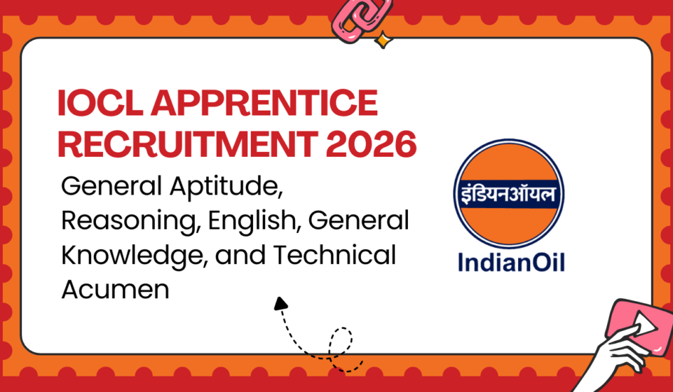 IOCL Apprentice Recruitment 2026 Apply Online for 1524 Trade and Technician Apprentice Posts