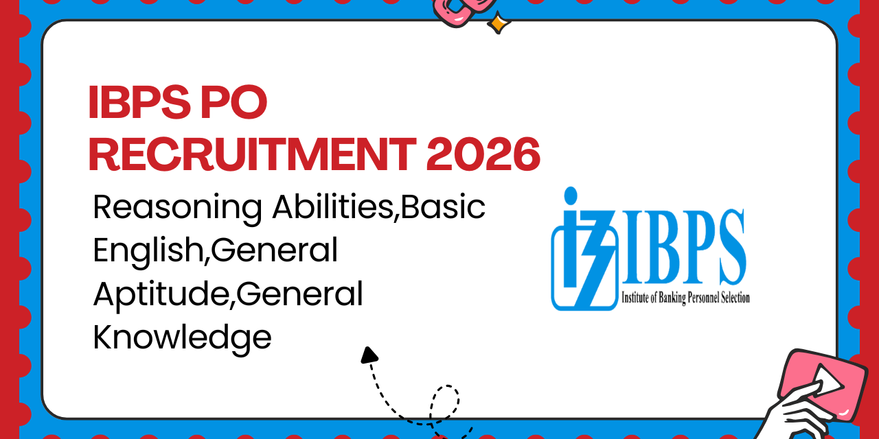 IBPS PO Recruitment 2026 Apply Online for 6715 Probationary Officer and Management Trainee Posts